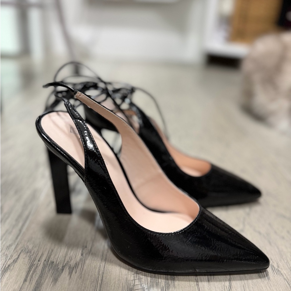 Call It Spring Black Patent Heels